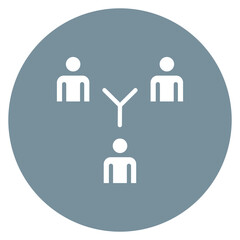 Cross-functional Team icon vector image. Can be used for Operations Management.