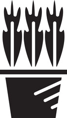 Plant Pot Icon Illustration