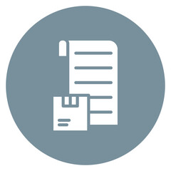 Fototapeta premium Packing Slip icon vector image. Can be used for Order Fulfilment.