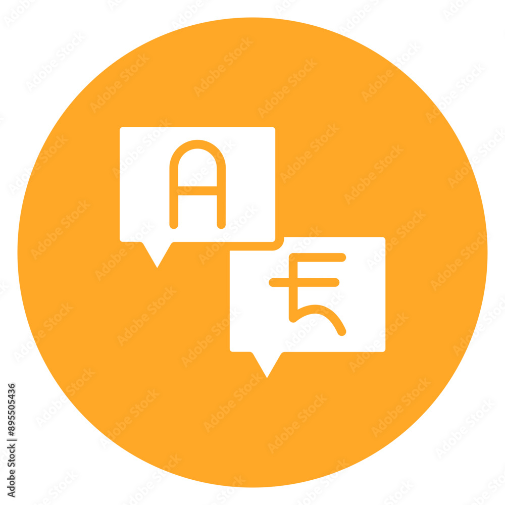 Poster languages icon vector image. can be used for curriculum vitae.