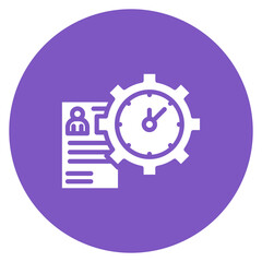 Time Management icon vector image. Can be used for Curriculum Vitae.
