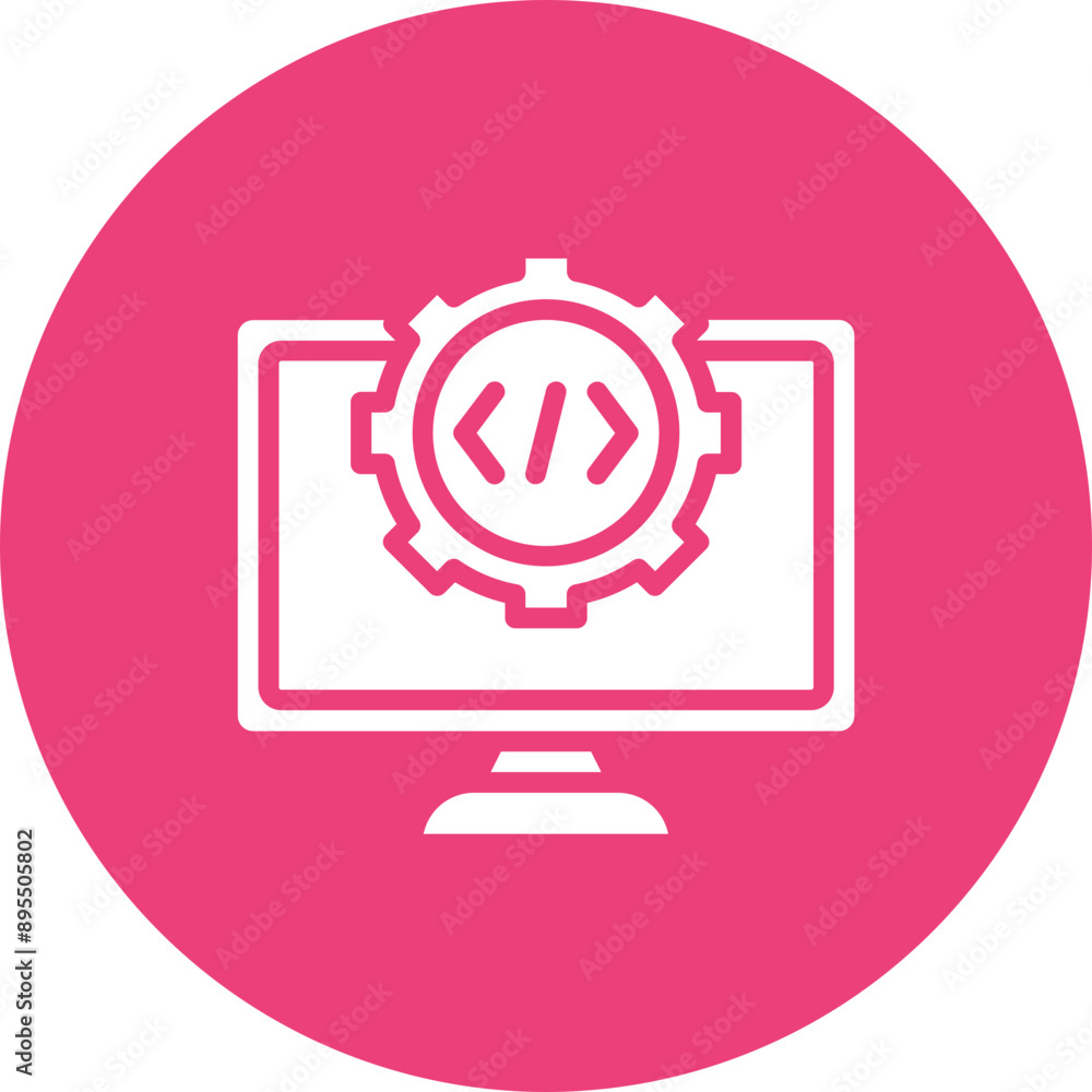 Poster development icon vector image. can be used for professional services.