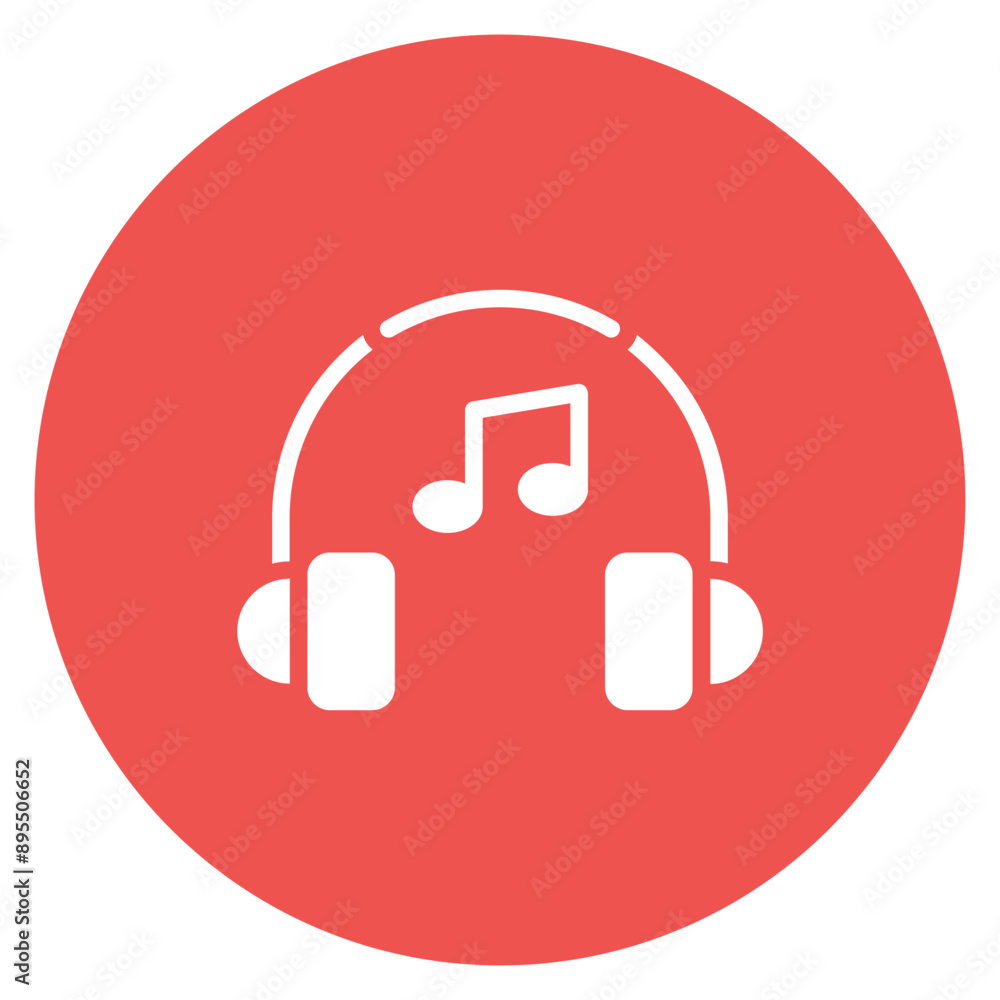 Wall mural music therapy icon vector image. can be used for elderly care.