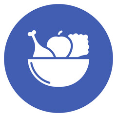 Fototapeta premium Nutritious Meals icon vector image. Can be used for Elderly Care.