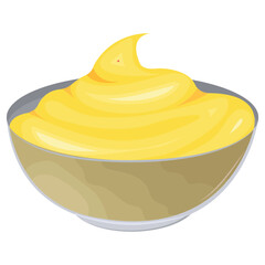 Vector cartoon image of sauce for food. Food supplement concept. Element for your design.