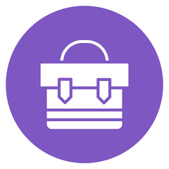 Briefcase icon vector image. Can be used for Job Fair.