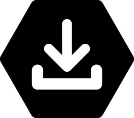 download hexagon icon