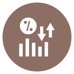 Interest Rate Changes icon vector image. Can be used for Business Risks.