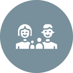 Family icon vector image. Can be used for Sun Protection.