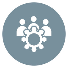 Cooperation icon vector image. Can be used for Organization.