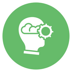 Thought process icon vector image. Can be used for Thought Leadership.