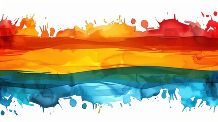 Obraz premium Vibrant banner design showcasing abstract watercolor strokes in the iconic colors of the German flag for a unique backdrop.