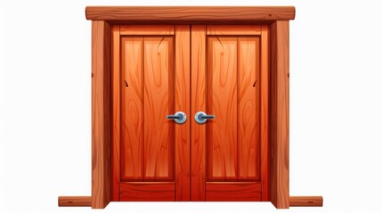 Intricate wooden doors depicted in a detailed sketch, set against a clean, minimal background for a timeless look.