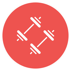 Dumbbell icon vector image. Can be used for Fitness.