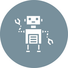 Robotics icon vector image. Can be used for Digital Disruption.