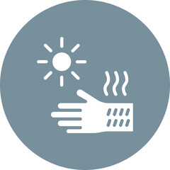 Sunburn icon vector image. Can be used for Skin Burns.