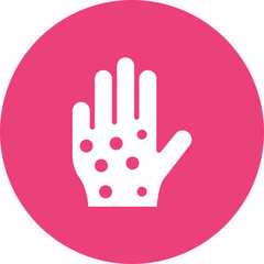 Obraz premium Itchy Skin icon vector image. Can be used for Allergy Symptoms.