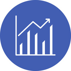 Graph icon vector image. Can be used for Market Research.