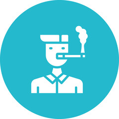Tobacco Addiction icon vector image. Can be used for Smoking.
