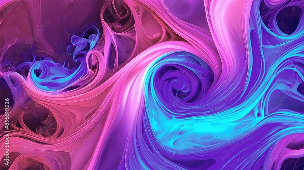 Wall mural abstract background with swirl pink and blue