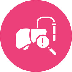 Fototapeta premium Liver Function icon vector image. Can be used for Medical Tests.