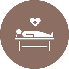 Postoperative Care icon vector image. Can be used for Plastic and Cosmetic Surgery.
