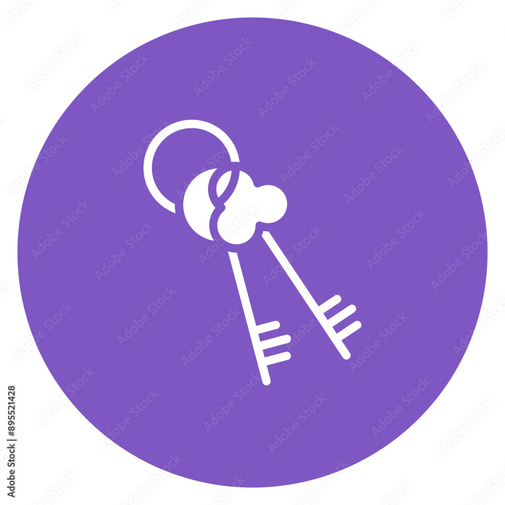 Wall mural key icon vector image. can be used for locksmith.