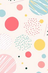 Abstract Background with Colorful Circles and Dots