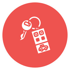Key fob icon vector image. Can be used for Locksmith.
