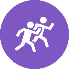 Running Group icon vector image. Can be used for Marathon.
