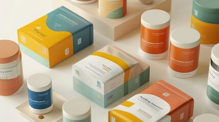 Dynamic packaging design session for a new supplement range
