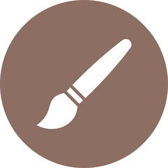 Paintbrush icon vector image. Can be used for Crafting.