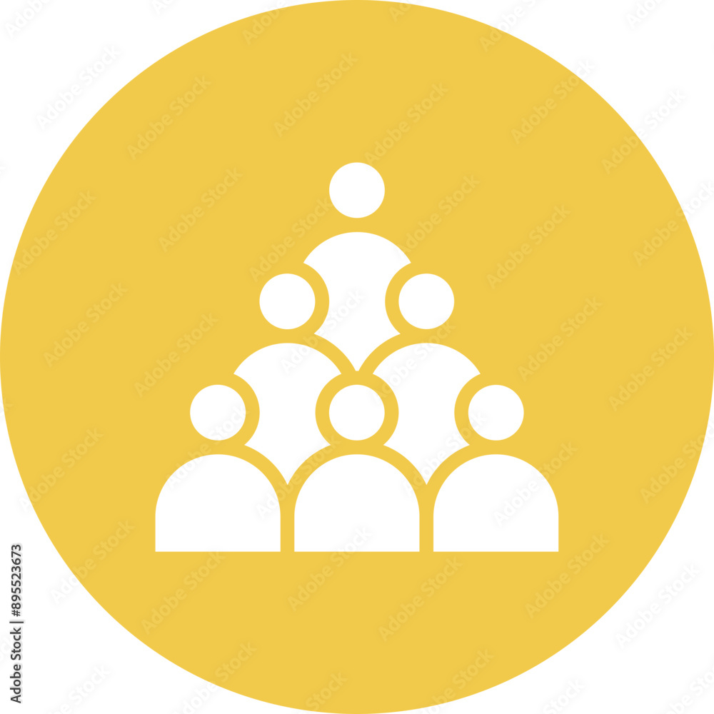 Poster crowd icon vector image. can be used for rock and roll.