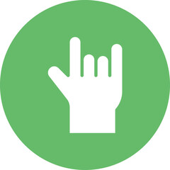 Obraz premium Rock and Roll Sign icon vector image. Can be used for Rock and Roll.