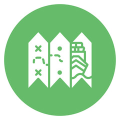 Cruise Map icon vector image. Can be used for Cruiser.