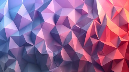Obraz premium 98. Modern geometric design with layered polygons and a gradient of cool tones