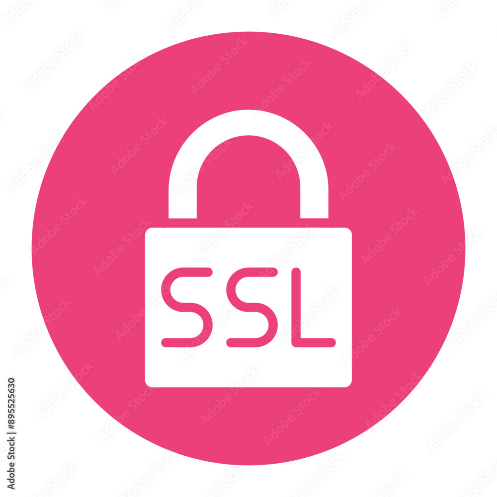 Poster secure socket icon vector image. can be used for information security.