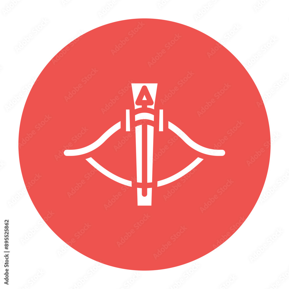 Poster crossbow icon vector image. can be used for mining and crafting.