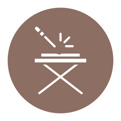 Fototapeta premium Crafting Table icon vector image. Can be used for Mining And Crafting.