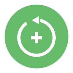 Obraz premium Surgery Recovery icon vector image. Can be used for Psychiatric Hospitals.