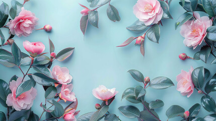 Blank paper with background illustration