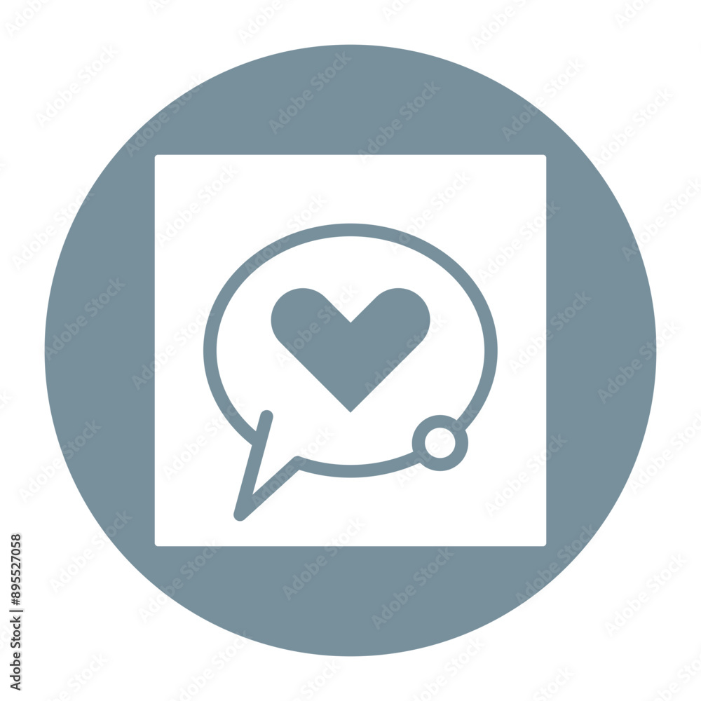 Wall mural Love Chatroom icon vector image. Can be used for Dating App.