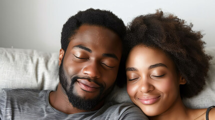 Couple Enjoying a Moment of Intimacy