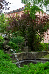 Impressionen aus Zittau, kleiner Park am Kulturhistorischen Museum Franziskanerkloster 2