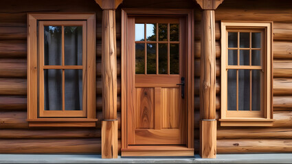 old wooden window with shutters