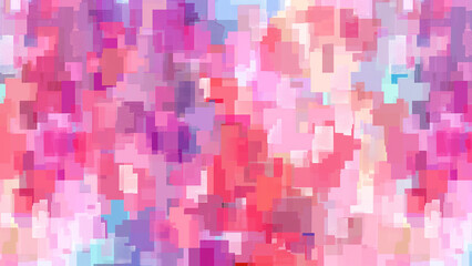 Pastel Pixel Art for Fabric Design