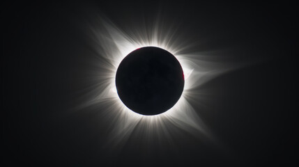 Obraz premium The Sun will vanish during a total solar eclipse on April 8, 2024, making it a spectacular event.