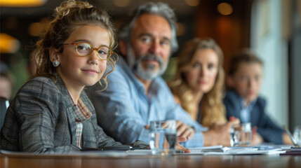 Business people colleagues brainstorming ideas in a modern office collaborative boardroom meeting, fostering creativity and teamwork. Professional Environment 
