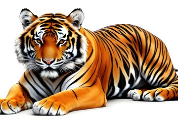 Obraz premium Bengal Tiger: The Majestic Predator of the Indian Subcontinent