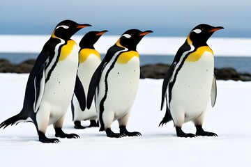 Fototapeta premium Birds: From Doves to Penguins, Diverse Avian Species